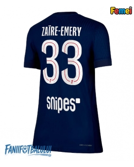 Paris Saint-Germain Warren Zaire-Emery #33 Tricou Fotbal Replică 2025-26 Femei Acasa
